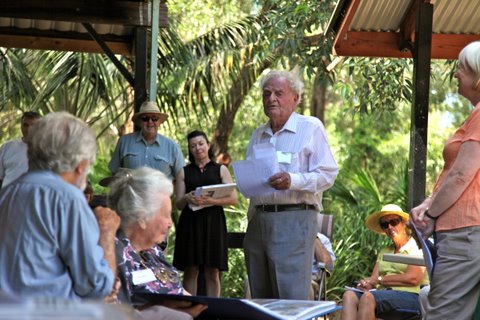 Les Wardman addressing the Group
